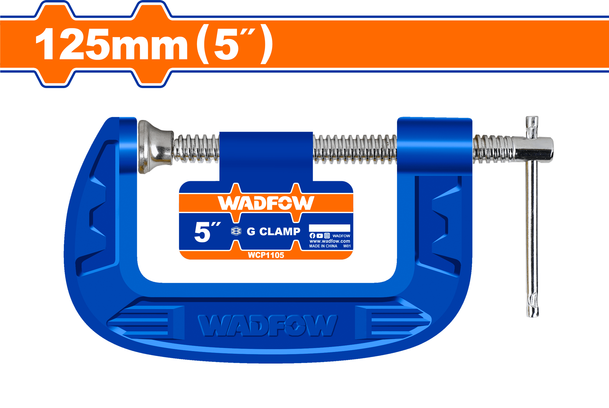 Heimwerker Ghana – 5" (125mm) G-CLAMP – WCP1105