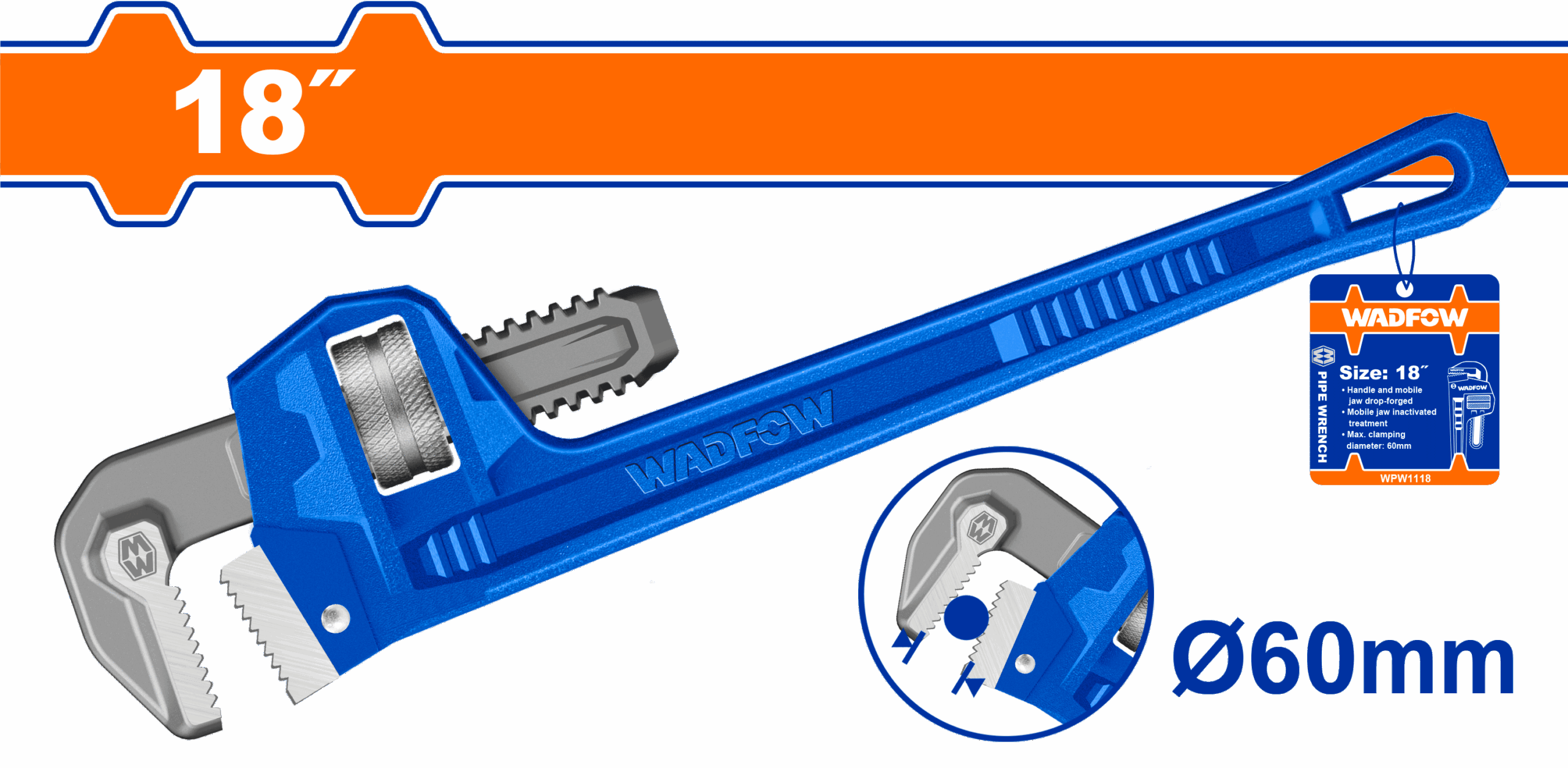 Heimwerker Ghana – 18" Pipe Wrench (60mm) – WPW1118