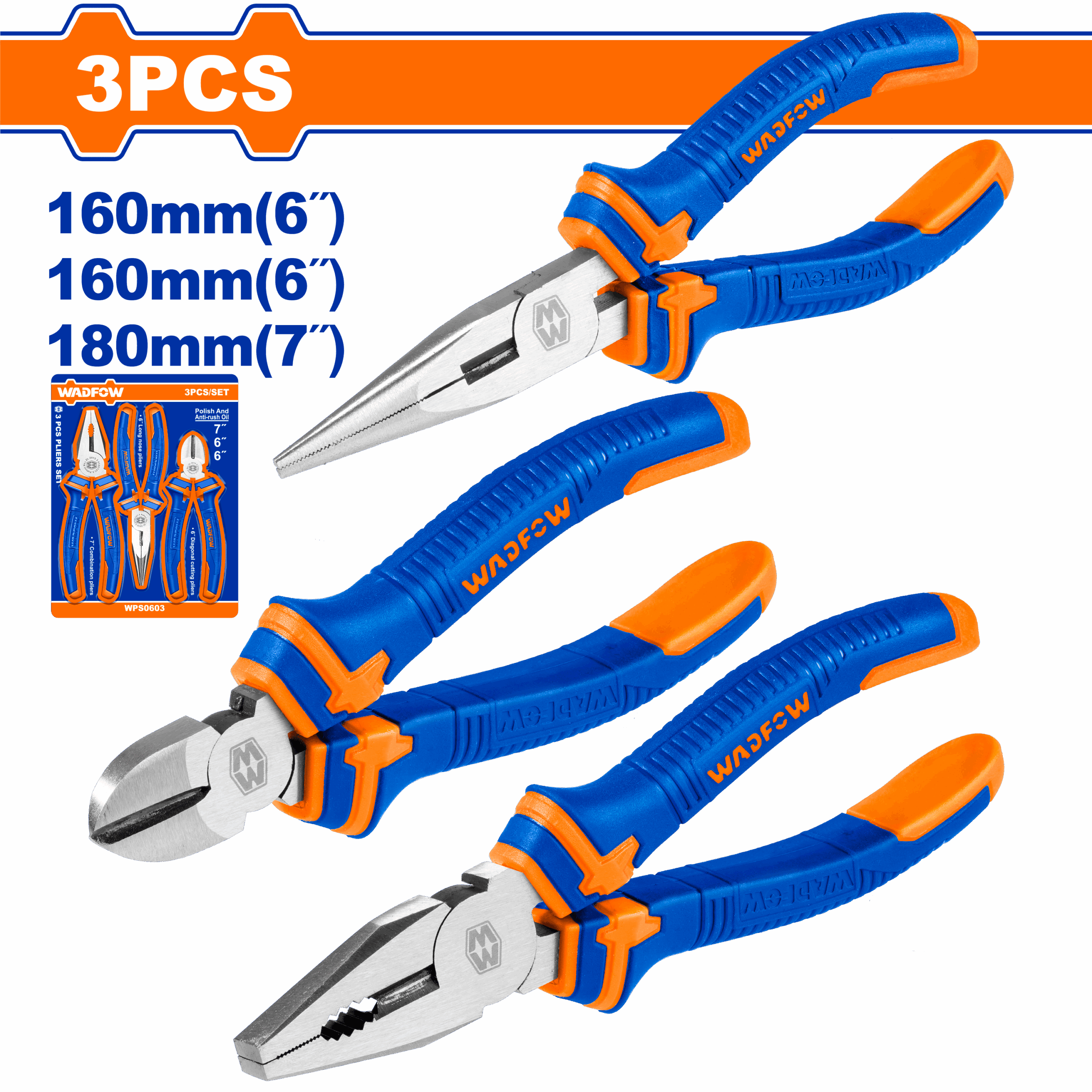 Heimwerker Ghana – 3 Pieces Plier Set – WPS0603