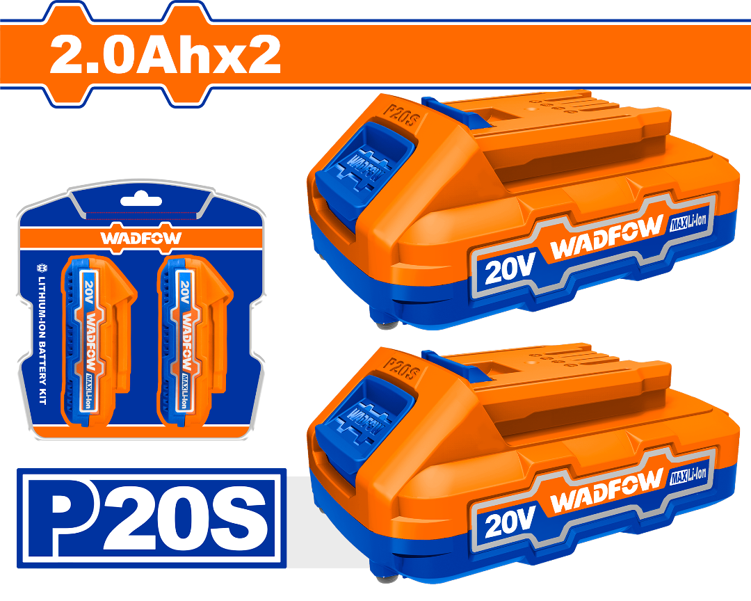 Heimwerker Ghana – 2Pcs 2Ah (20V) Battery Pack – WOS240682