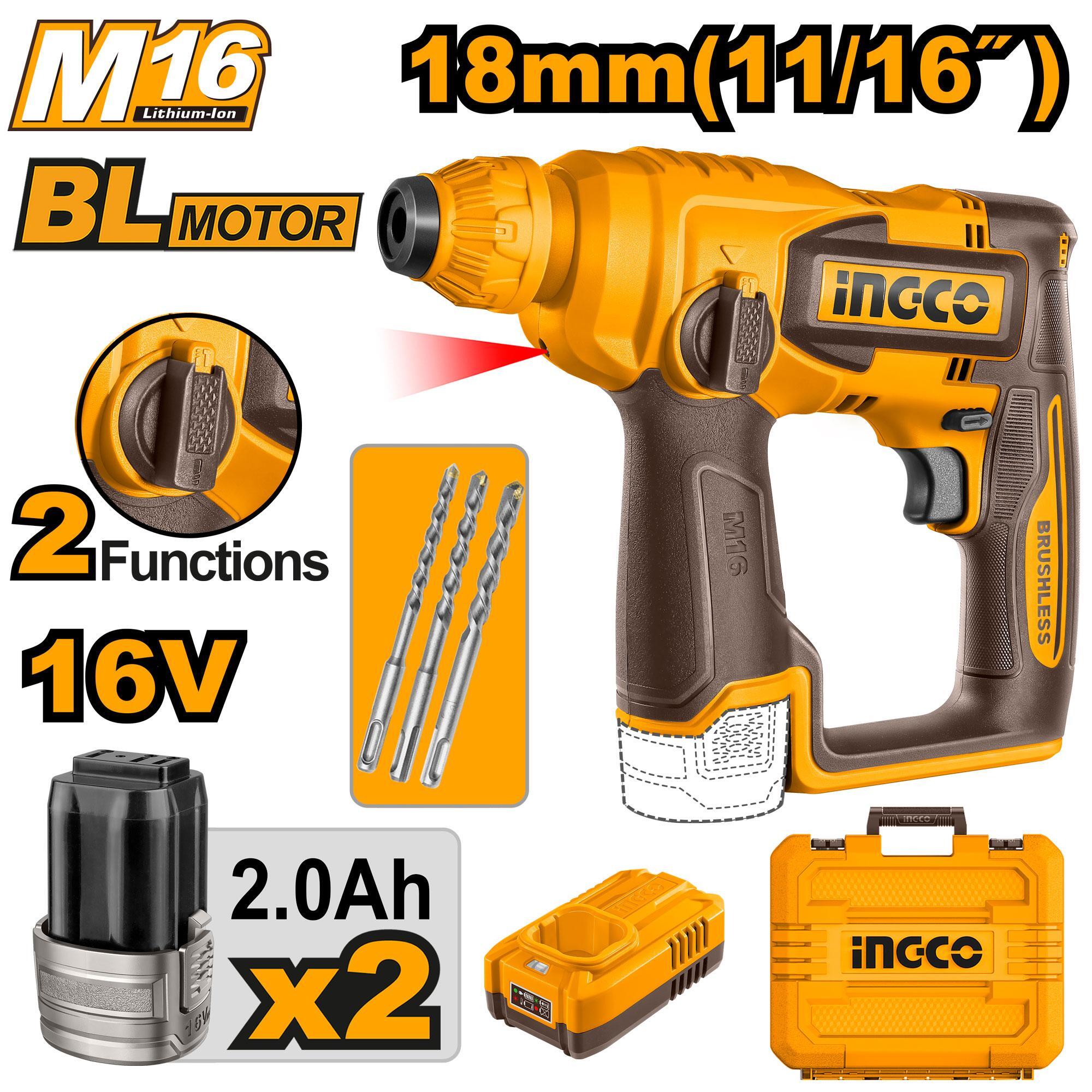 Heimwerker Ghana – 16V BL Cordless Hammer Drill 1.8J – CRHLI16168