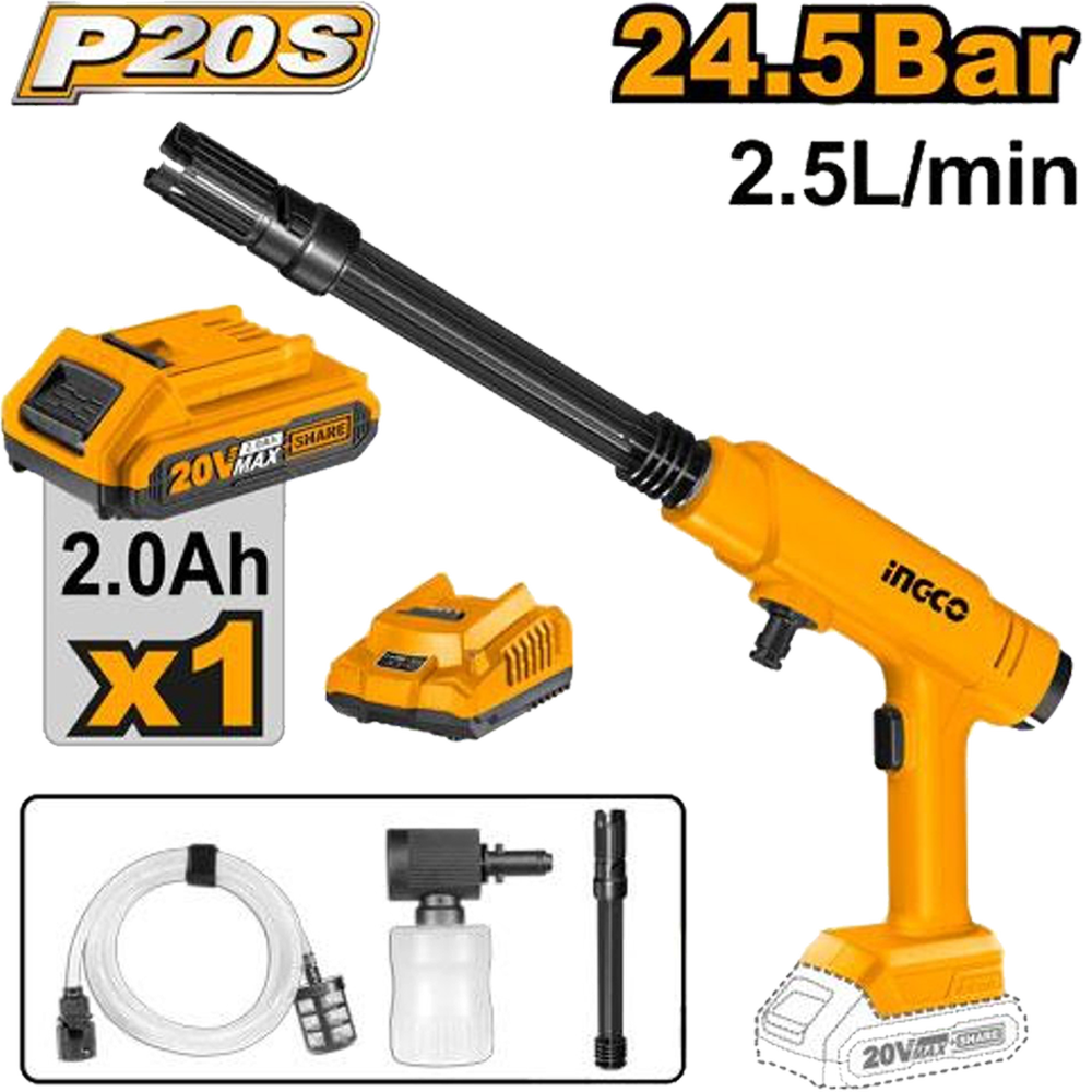 Heimwerker Ghana – 24.8 Bar Cordless Pressure Washer – CPWLI20362