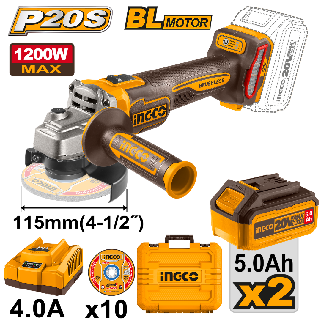 Heimwerker Ghana – 115mm Brushless Cordless Angle Grinder – CAGLI2211532