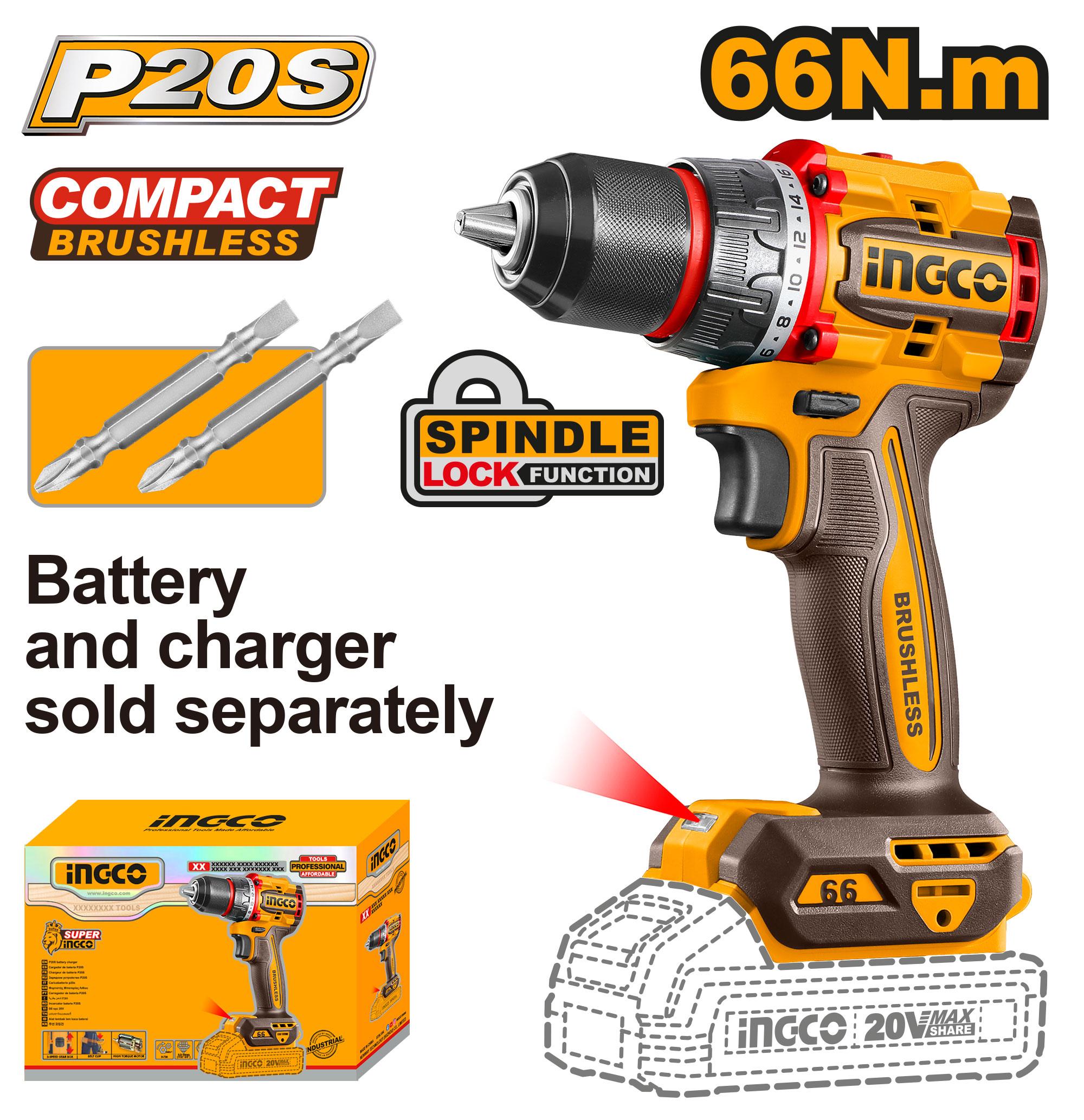 Heimwerker Ghana – 66Nm Compact Brushless Cordless Drill – CDLI206681
