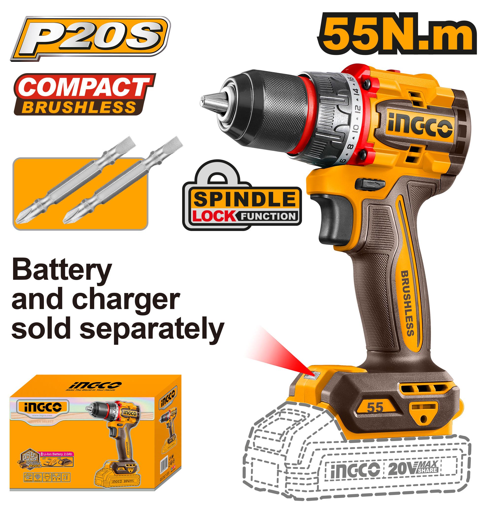 Heimwerker Ghana – 55Nm Compact Brushless Cordless Drill – CDLI205581