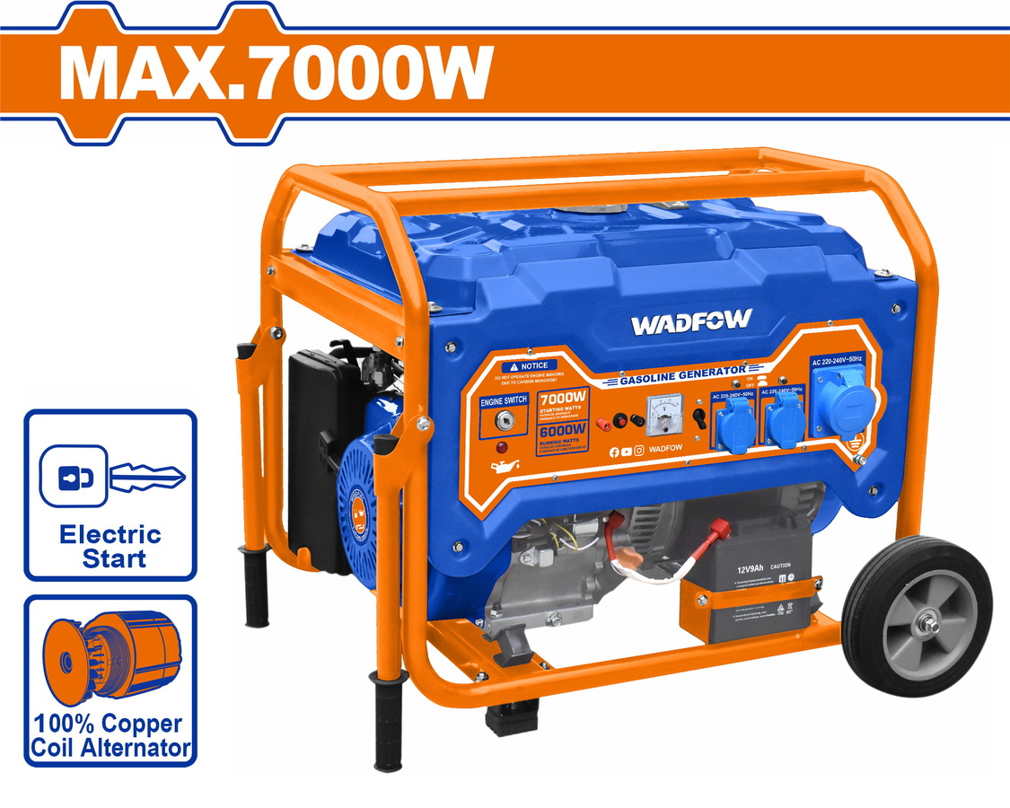 Heimwerker Ghana – WADFOW 7000W Gasoline Generator – WGEAA09