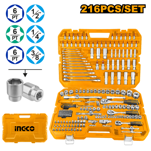 Heimwerker Ghana – 216 pcs Combination Tools Set – HKTHP22161