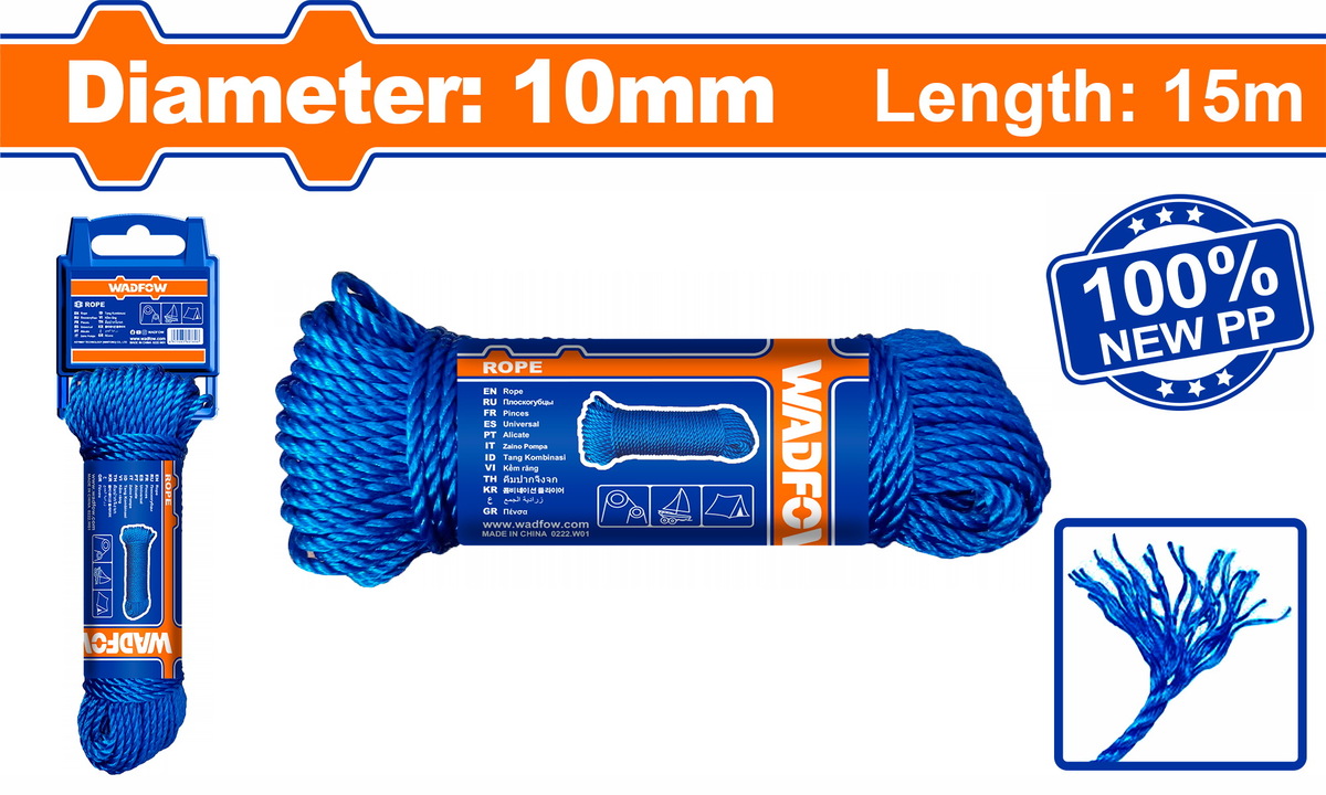Heimwerker Ghana – 10mm / 15m Rope PP – WRZ1310