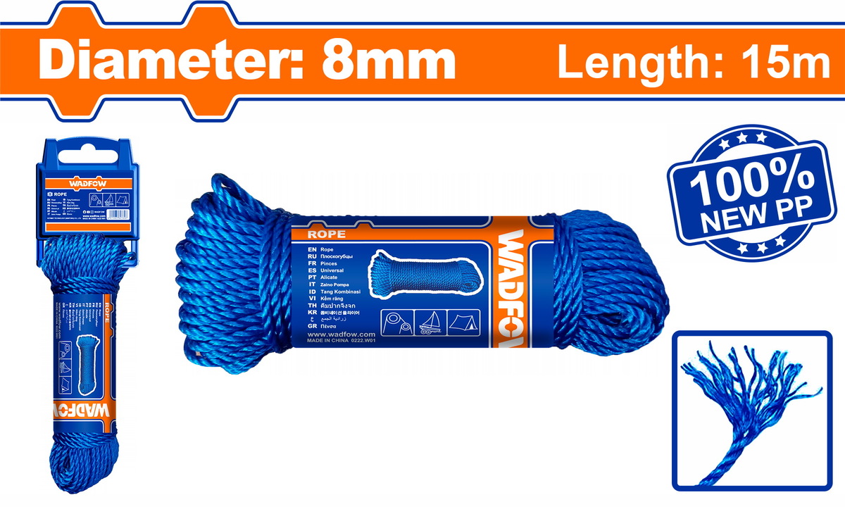 Heimwerker Ghana – 8mm / 15m Rope PP – WRZ1308