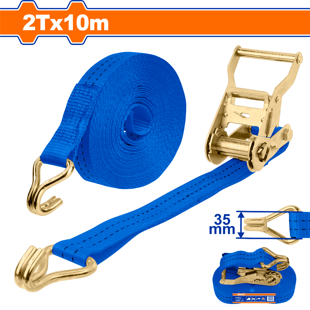 Heimwerker Ghana – 2Ton Ratchet Straps Tie Down Cargo Straps (2T-5T x 10m) – WRT13210