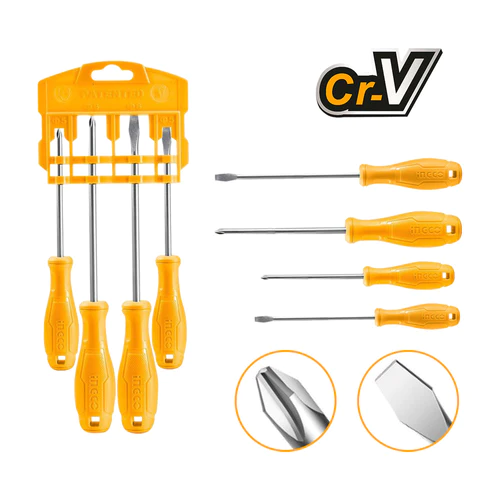 Ingco 4 Pieces Screwdriver Set – HKSD0458