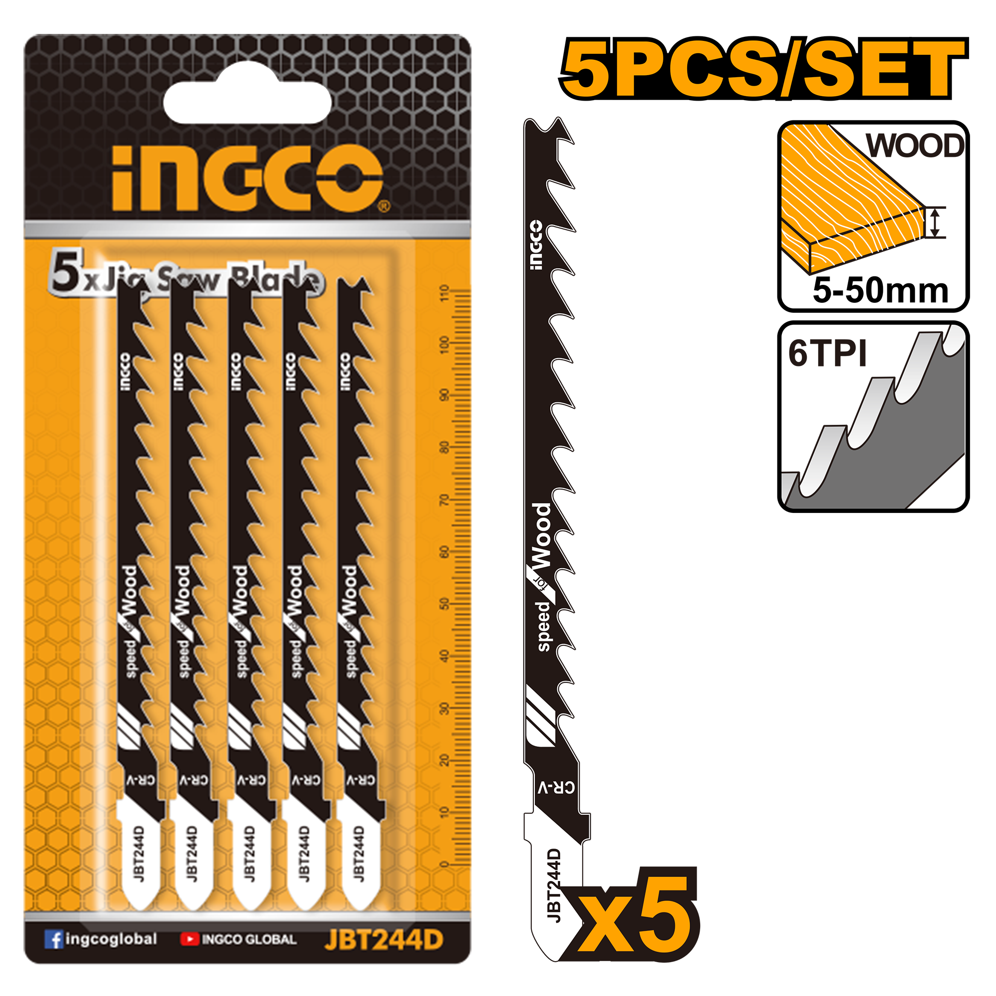 74mm Jig Saw Blade for Wood – JSBT101D