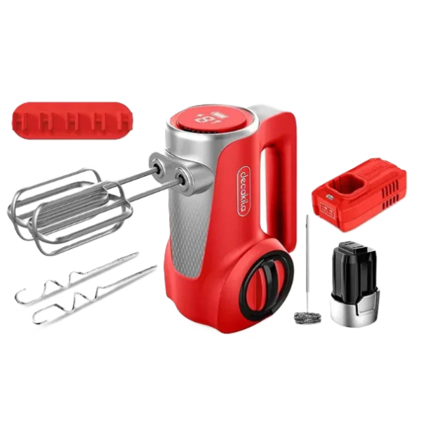 Decakila KEMX023R 7 Speed Cordless Hand Mixer