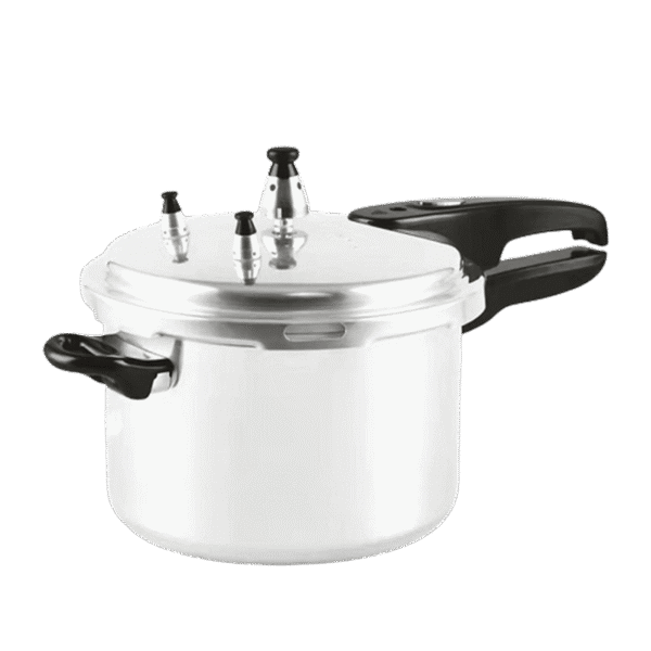 Decakila KMER019M 7L Aluminum Pressure Cooker - 60–70kPa, Polished, Bakelite Handle, 4kg