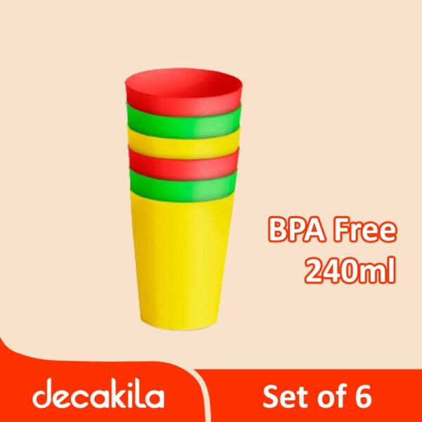 Decakila KMTT128P Plastic Cup Set