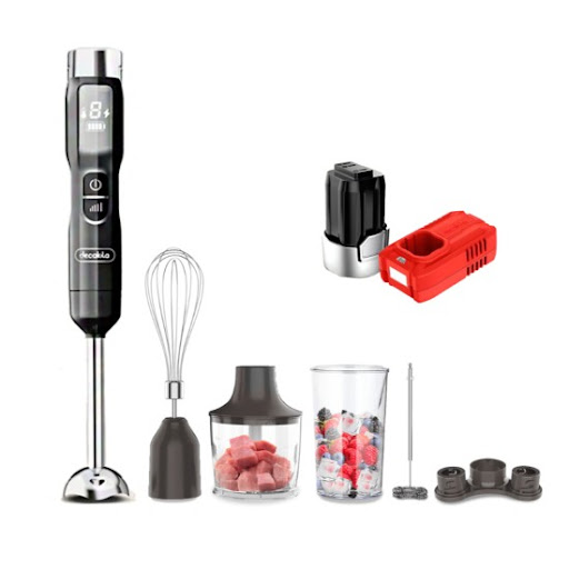 Decakila KEJB056B Cordless Hand Blender 5-in-1