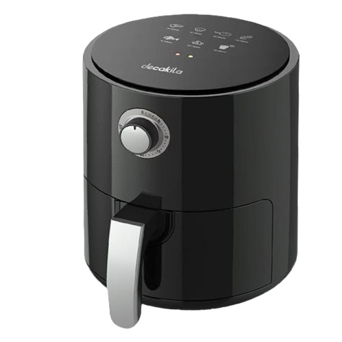 Decakila 2.5L 1200W Compact Air Fryer - Black (KEEC092B)