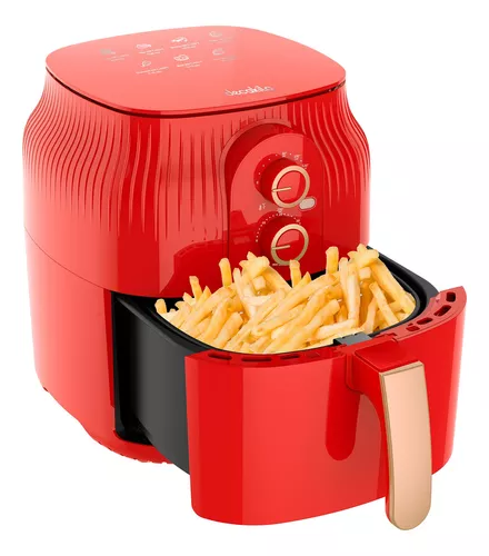 Decakila 4.5L Dual Basket Air Fryer - Red (KEEC073R)