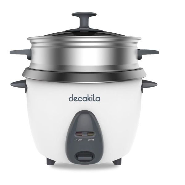 Decakila 1.8L (10-Cup) Electric Rice Cooker with Steamer