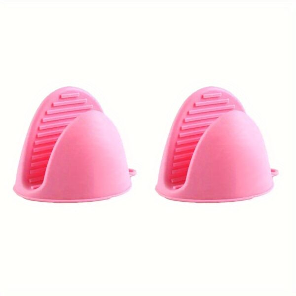 Decakila KMTT053W Silicone Mini Oven Mitts - 250°C Heat Resistant, FDA Silicone, 11x8.5cm