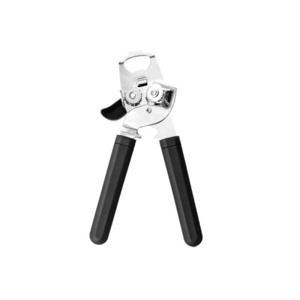 Decakila KMTT067B Stainless Can Opener - 430SS Blade, PP Soft Grip, Built-in Bottle Opener, Dishwasher-Safe