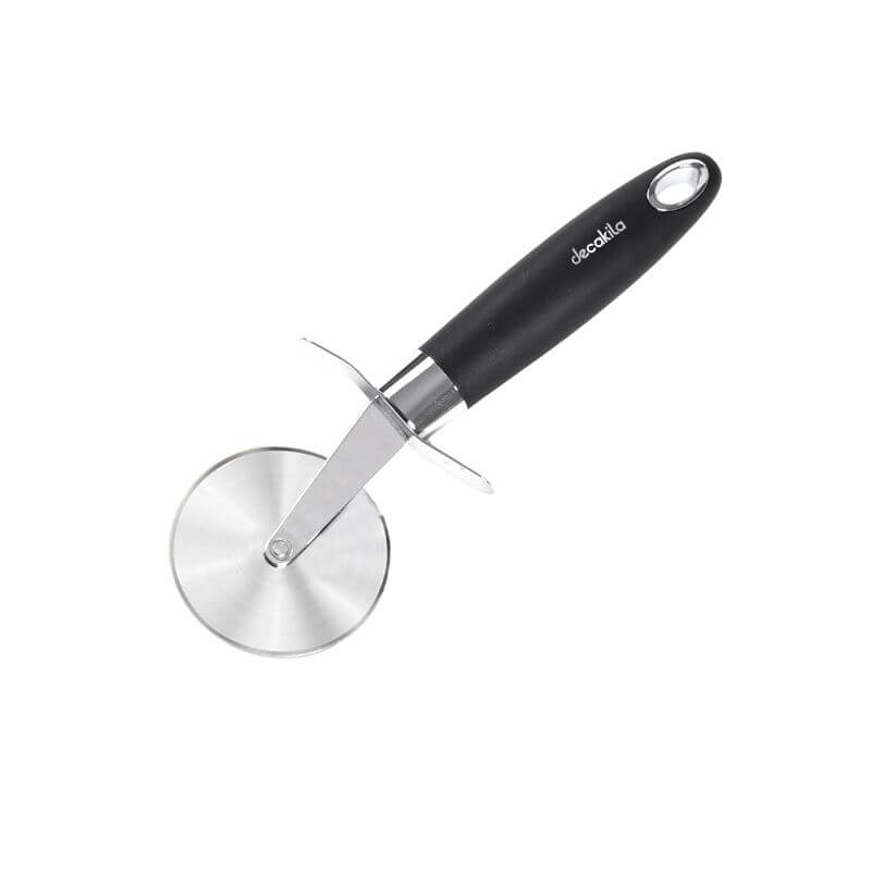 Decakila KMTT068B Pizza Wheel Cutter - 430SS 4" Blade, PP Non-Slip Handle, Protective Cover