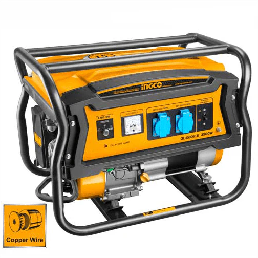 Ingco 3.5kW Gasoline Generator with Copper Coil Alternator