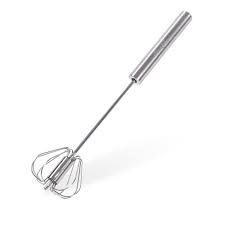 Decakila KMTT065M 30cm Push-Button Spin Whisk - 1.4mm SS, Semi-Automatic, Easy Whip