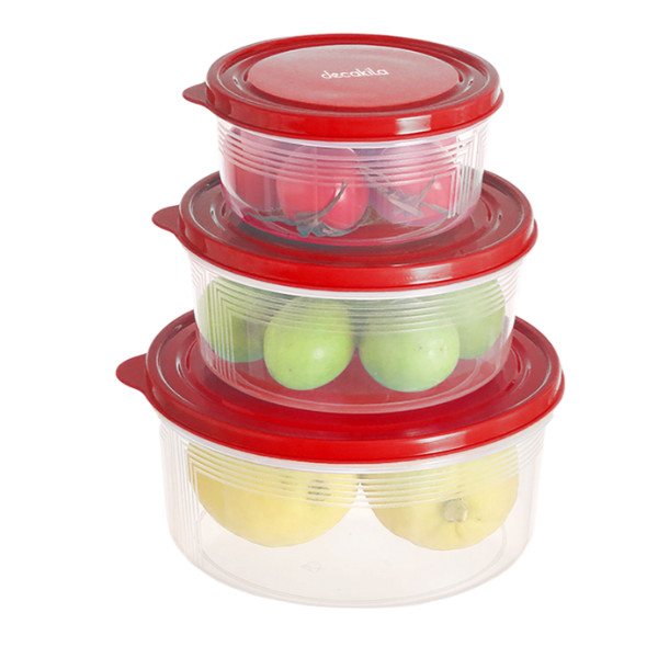 Decakila KMTT121R Food Container Set-3pieces