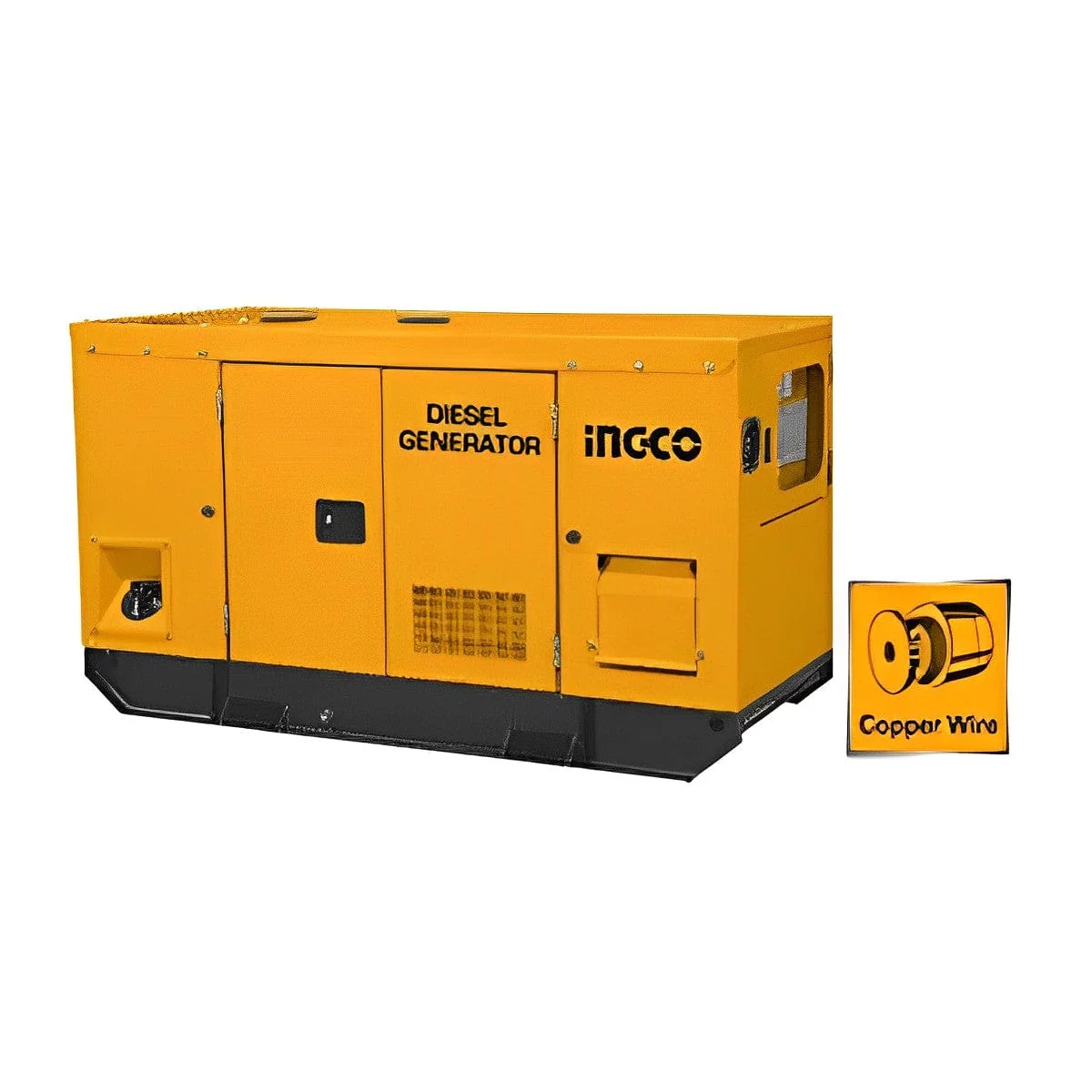 Ingco GSE150K3.1 16.5kW Silent Diesel Generator - 3-Phase 380V, ATS, 1500RPM, Dual Voltage
