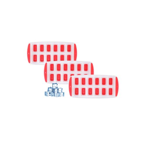 Decakila KMTT126R Ice Cube Trays – 3 Set
