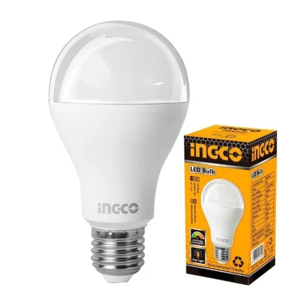 Ingco HLBACD291 9W E27 LED Bulb - 6500K 810lm, 200° Beam, PC+Aluminum, 15Khr Life