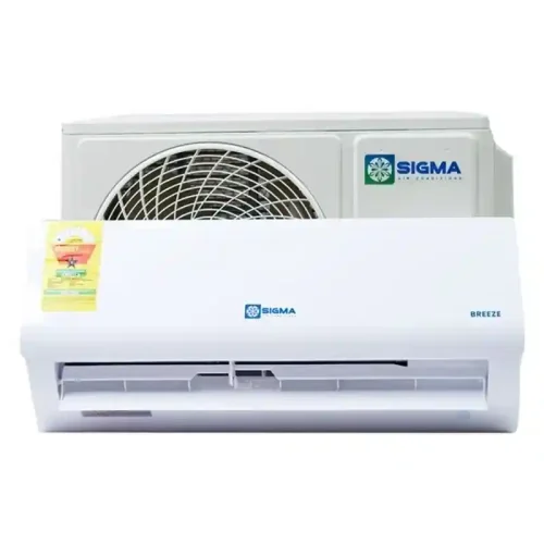 Sigma 1.0HP Breeze Split AC - 9000BTU R410A, Copper Condenser, Low Noise, Auto Restart