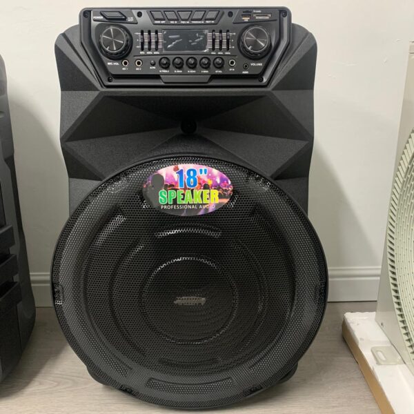 Gold Star 18" 1000W Portable PA Speaker System with Wireless Mics & Karaoke