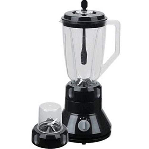 Delron BDB-201 2-in-1 Blender and Grinder - 1.5L (Black)