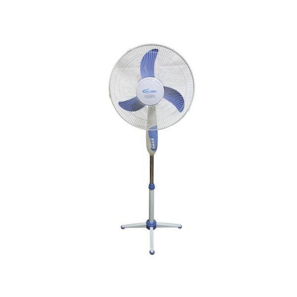 Delron 16-Inch Standing Fan 2-in-1 Pack - 3 Blade (Blue)