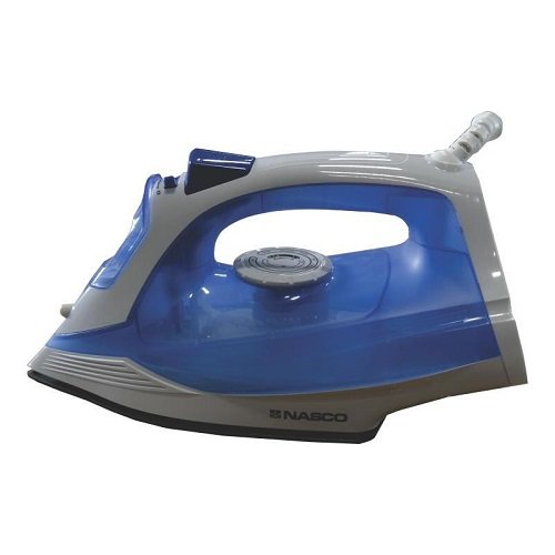 Nasco 1200W Steam Iron with Stainless Steel Soleplate