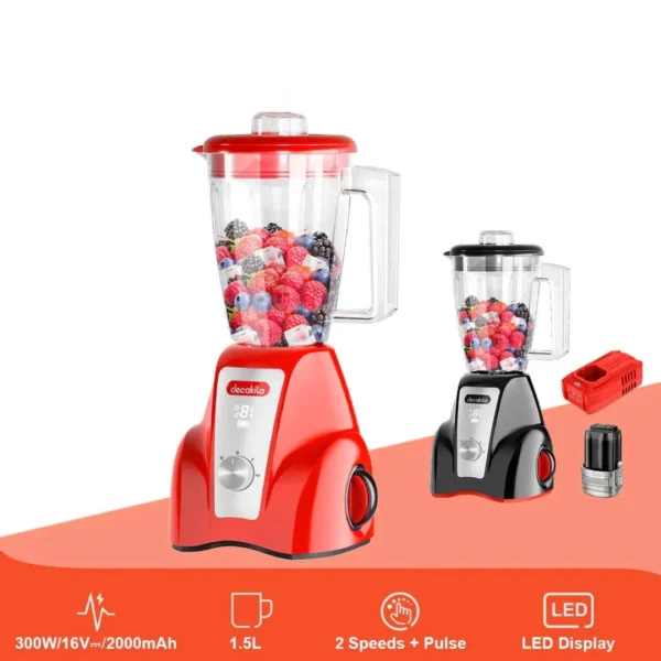 Decakila KEJB051 Cordless Stand Blender 300W – 1.5L