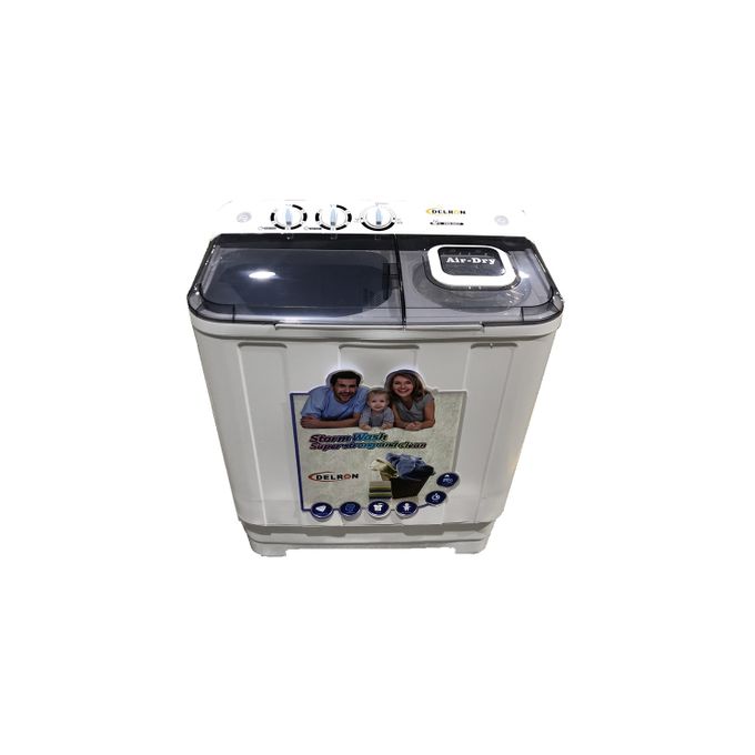Delron 7kg Twin Tub Washing Machine with Soakmatic