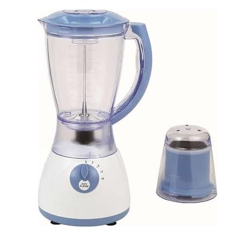 Delron 2-in-1 Blender with Grinder - 1.5L, 3 Speeds (Blue)