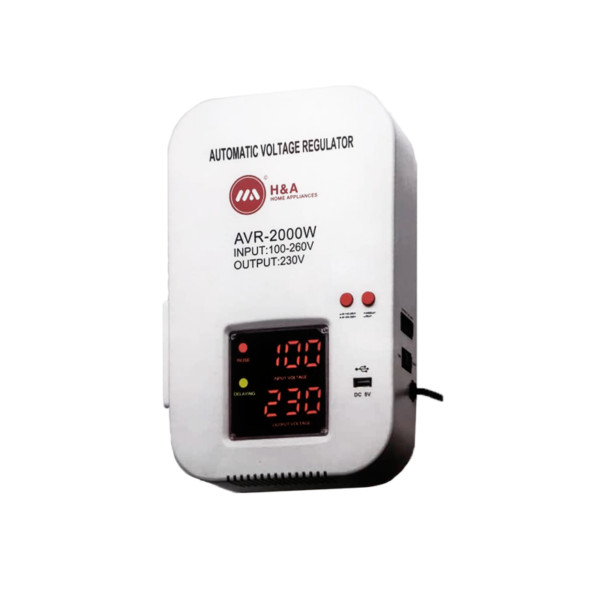 Delron 2000VA Wall Mount Voltage Stabilizer with Digital Display