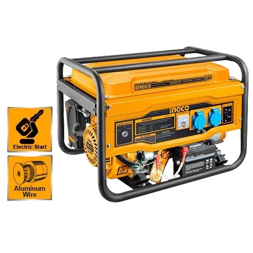 Ingco 2.8kW Gasoline Generator with Key Electric Start