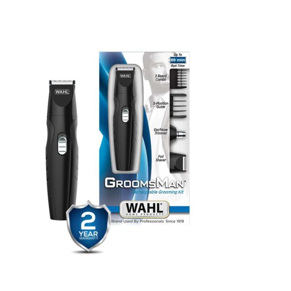 Wahl Groomsman Pro Trimmer – Cord/Cordless, 60-Min Runtime