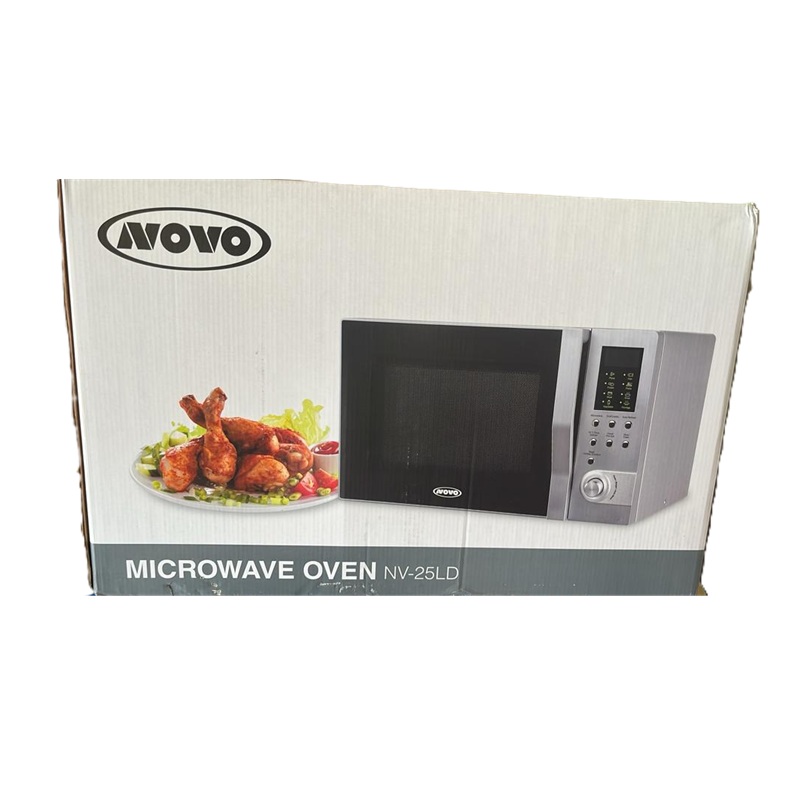 Novo 25L Microwave Oven with Grill - 1200W, Silver