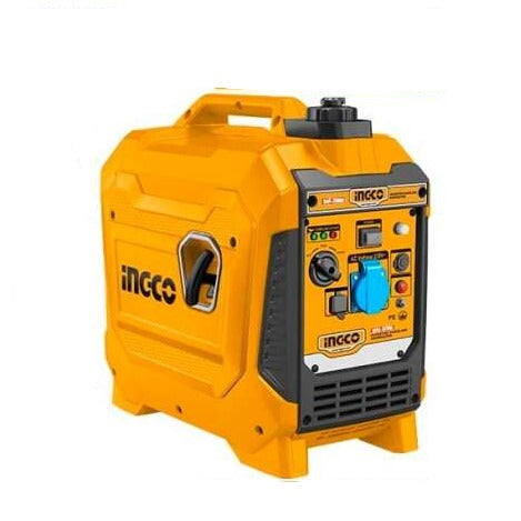 Ingco GEI23006 2.0kW Inverter Gasoline Generator - Pure Sine Wave, 6.2H @50%, Low 64dB, Recoil Start