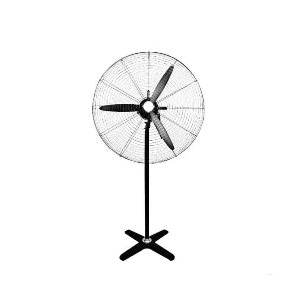 Nasco 30″ Industrial Standing Fan - 160W, Remote Control, 3-Blade Metal