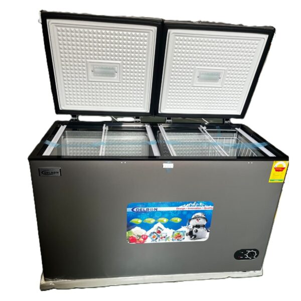 Delron 350L Double Door Chest Freezer with Key Lock
