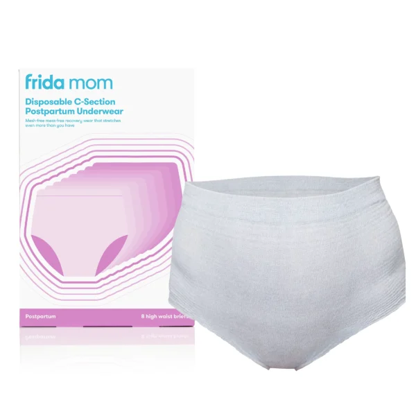 Frida Mom High-Waist Postpartum Underwear – C-Section Recovery (8 Count)