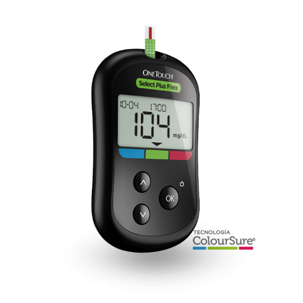 OneTouch Select Plus Flex Glucometer - ColourSure Technology