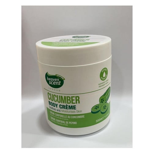 Heaven Scent Cucumber Body Creme - 500ml, Soothing Hydration